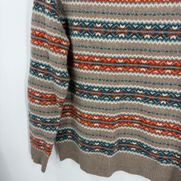 J. Crew 100% lambswool crewneck sweater in fair Isle Pattern sweater - Picture 7 of 10